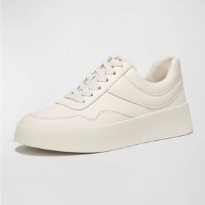 Vince Warren Court Leather Low-Top Sneakers - Brand New